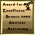 Amateur Astronomy Awards Program - Bronze Award 2005