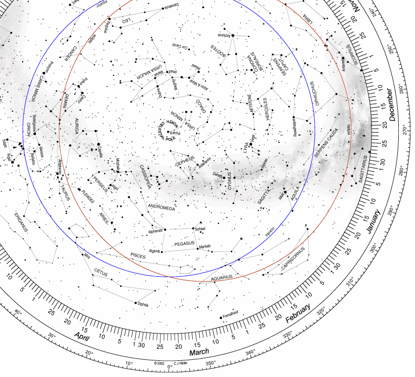 Astronomy Star Chart Wheel