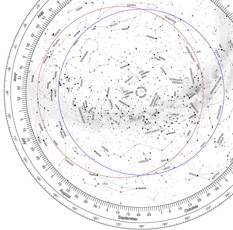 Astronomy Star Chart Wheel