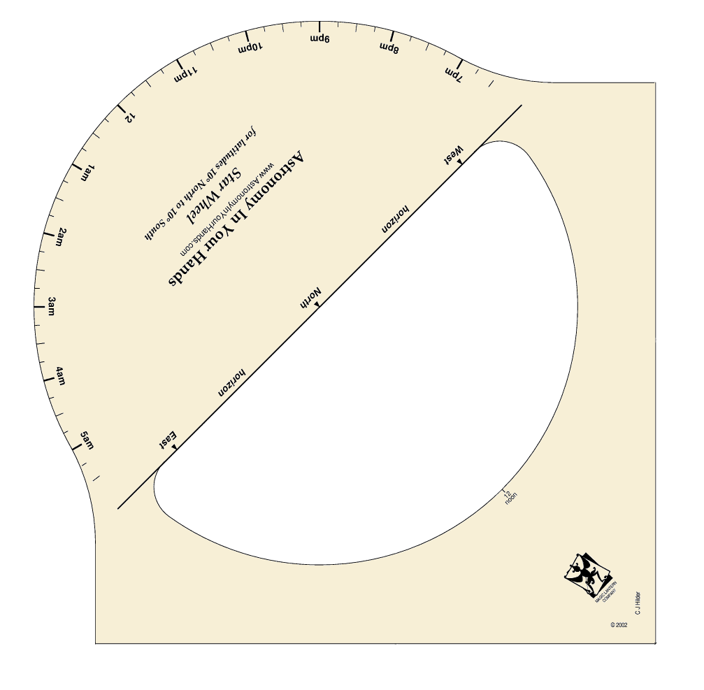 Astronomy Star Chart Wheel